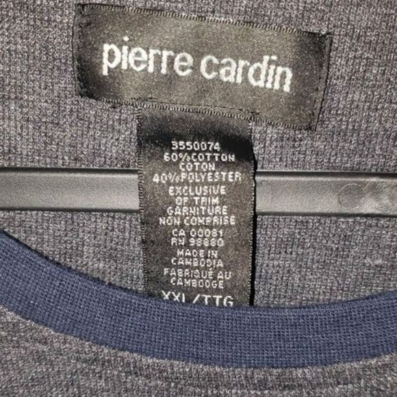 Pierre cardin men's long sleeve shirts 60% cotton XXL / Good Condition - Picture 2 of 3